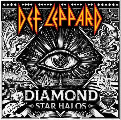 Def Leppard Diamond Star Halos (Clear Vinyl) Plak