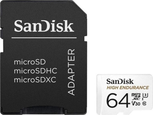 High Endurance 64GB SDSQQNR-064G-GN6IA Micro SDXC 100/40MB/s C10 V30 Hafıza Kartı
