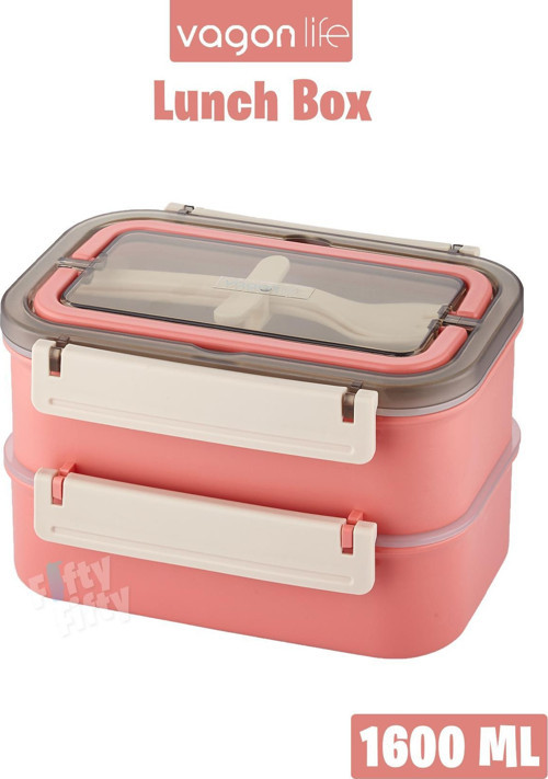 Bento Lunch Box 1600 ML 2 Kat Yeni Nesil Sefer Tası Paslanmaz Çelik -FFLBOX2221