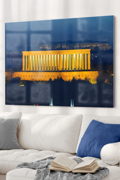 Anıtkabir | Atatürk Temalı Cam Tablo | Hediyelik, Dekoratif, Ofis, Mutfak