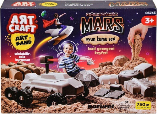 03743 Art Craft Görevimiz Mars Kinetik Kum Oyun Seti 750 Gr.
