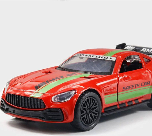 Metal Model Araba Kapıları Aç Kapa Çek Bırak Hareket Edebilen Lüks Turkuaz Amz Gt3 Rs