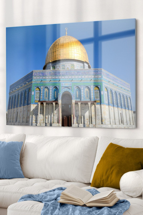 Camii | Dini Temalı Cam Tablo | Hediyelik, Dekoratif, Ofis, Mutfak
