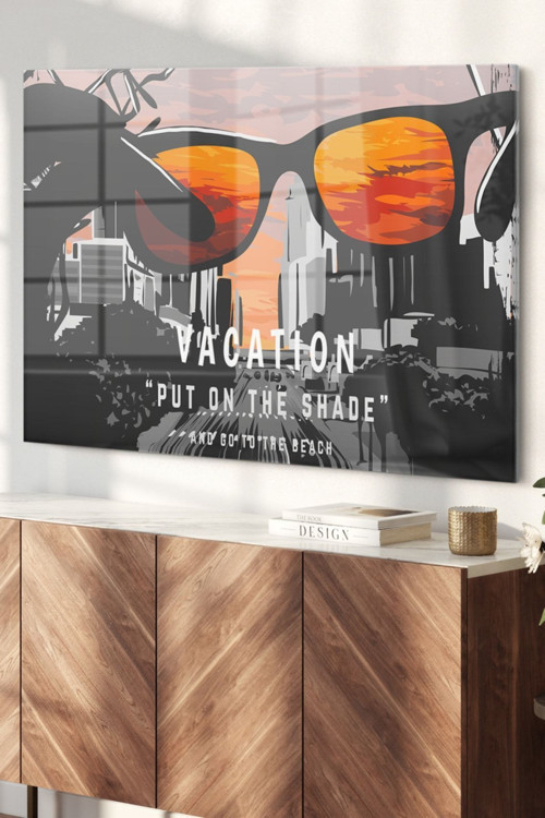 Wallpaper Modern Vocation| Sanat Temalı Cam Tablo | Hediyelik, Dekoratif, Ofis, Mutfak