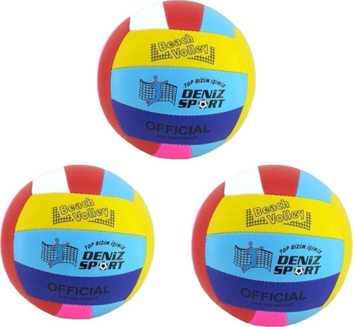 Voleybol Topu Dikişli Voleybol Topu Yumuşak Deri Antereman Ve Salon Uyumlu Renkler Karışık