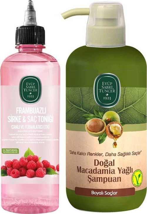 Frambuazlı Sirke & Saç Toniği 500 ml Ve Doğal Macadamia Yağlı Şampuan 600 ml