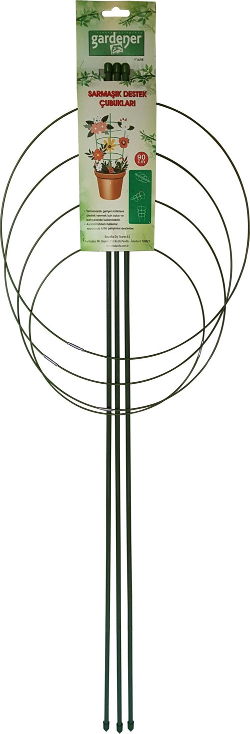 Gardener 53698 Halkalı Destek (sarmaşık) Çubuğu-90 Cm