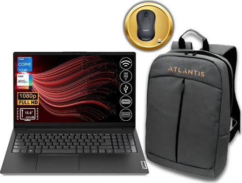 V15 İ7-1255U 40GB 1TB M.2SSD 82TT0055TX ATL34 15.6'' FDOS Notebook+Çanta&Mouse