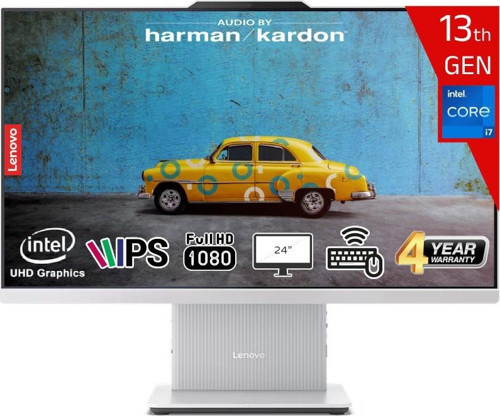 Ideacentre Aıo 24IRH9 Intel Core I7 13620H 16GB Ddr5 1tb SSD Intel UHD Graphics Freedos 23.8 IPS Fhd F0HN0056TR-161 Kablosuz Klavye+Mouse Beyaz All In One Bilgisayar