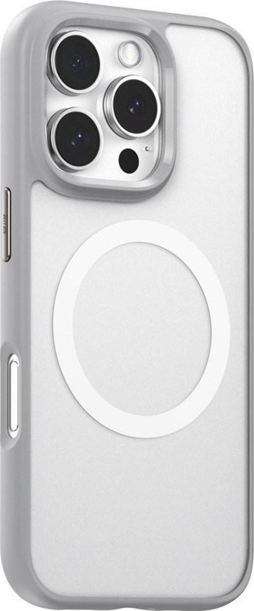 iPhone 16 Uyumlu Gri Skin-Friendly Anti-Drop Magnetic Magsafe Gen.2 Telefon Kılıfı