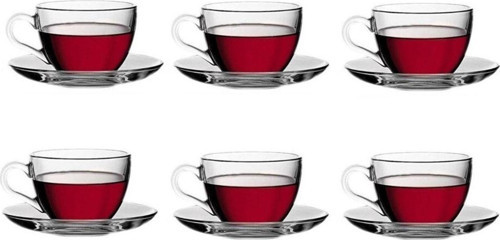 97948 basic cam çay fincanı - çay fincanı seti 12 parça