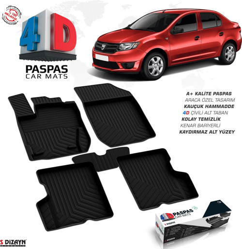Dacia Logan 2 4D Havuzlu Paspas 2013-2020 A+Kalite