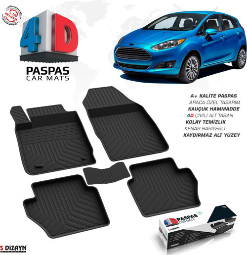 Ford Fiesta 4D Havuzlu Paspas 2015-2017 A+Kalite