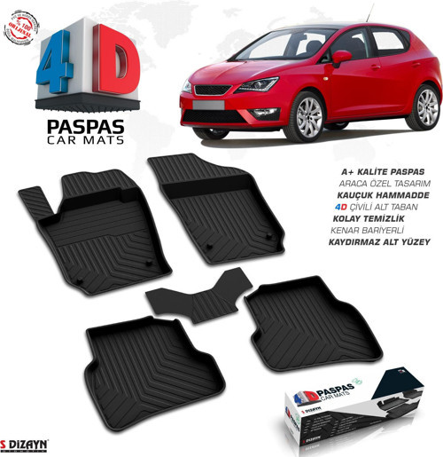 Seat Ibiza 4D Havuzlu Paspas 2009-2017 A+Kalite