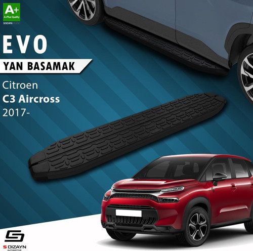 Citroen C3 Aircross Evo Siyah Yan Basamak 183 Cm 2017 Üzeri
