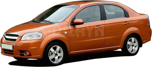 Chevrolet Aveo SD Krom Cam Çıtası 4 Prç 2006-2010