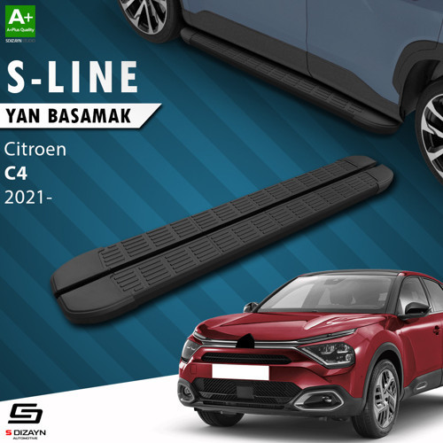 Citroen C4 3 S-Line Siyah Yan Basamak 183 Cm 2021 Üzeri