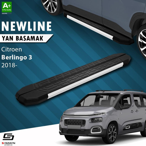 Citroen Berlingo 3 NewLine Aluminyum Yan Basamak 203 Cm 2018 Üzeri