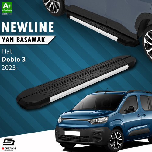 Fiat Doblo 3 NewLine Aluminyum Yan Basamak 203 Cm 2023 Üzeri