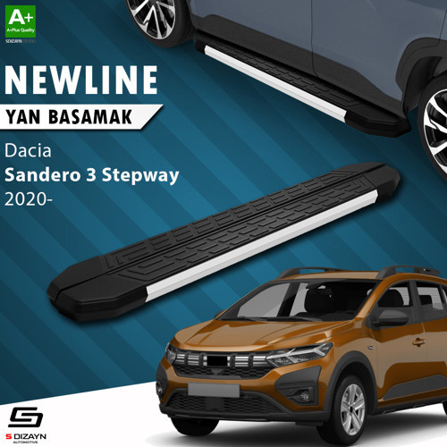 Dacia Sandero 3 Stepway NewLine Aluminyum Yan Basamak 183 Cm 2020 Üzeri
