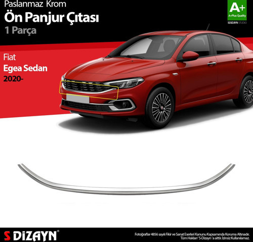 Fiat Egea Sedan Krom Ön Panjur Çıtası 2020 Üzeri