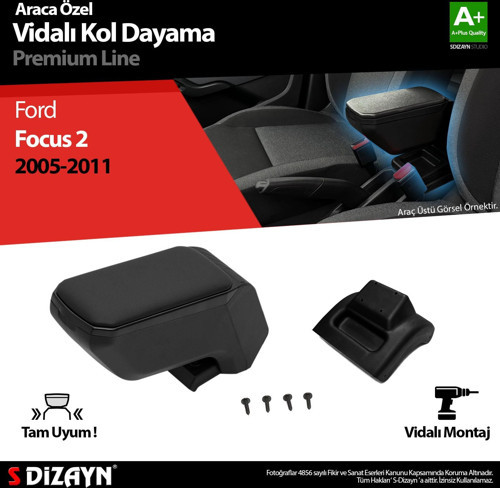 Ford Focus 2 Kol Dayama Kolçak ABS Vidalı Siyah 2005-2011 A+Kalite