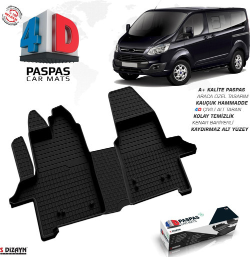 Ford Tourneo Custom 4D Havuzlu Paspas 2012 Üzeri A+Kalite