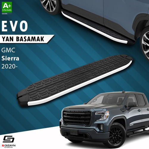 GMC Sierra 5 Uzun Şase Evo Aluminyum Yan Basamak 253 Cm 2020 Üzeri