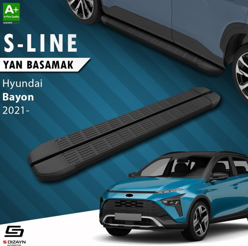 Hyundai Bayon S-line Siyah Yan Basamak 173 Cm 2021-2024 A Kalite