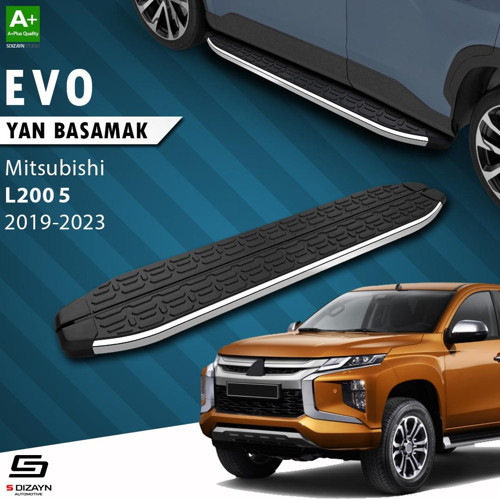 Mitsubishi L200 5 Makyajlı Evo Krom Yan Basamak 203 Cm 2019-2023