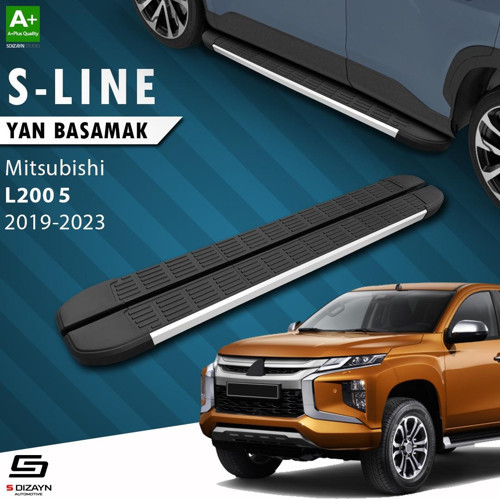 Mitsubishi L200 5 Makyajlı S-Line Aluminyum Yan Basamak 203 Cm 2019-2023