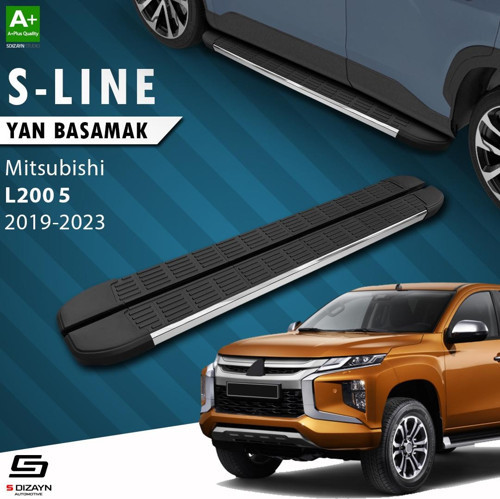 Mitsubishi L200 5 Makyajlı S-Line Krom Yan Basamak 203 Cm 2019-2023