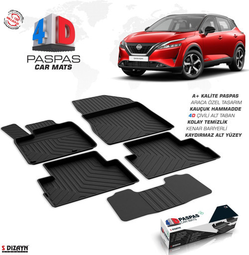 Nissan Qashqai 3 E-Power Elektrikli 4D Havuzlu Paspas 2021 Üzeri A+Kalite