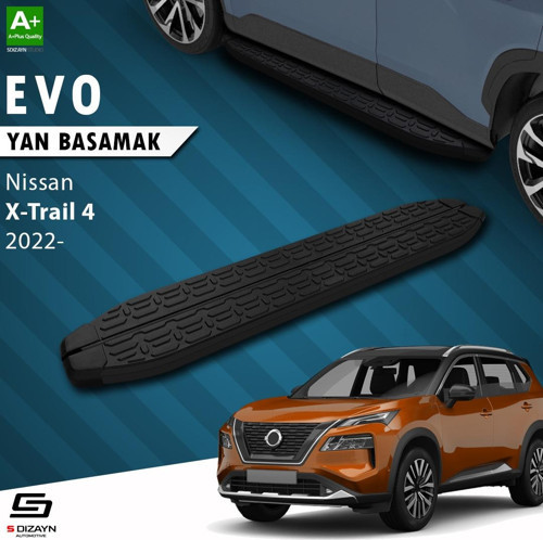 Nissan X-Trail T33 Evo Siyah Yan Basamak 183 Cm 2022 Üzeri