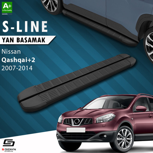 Nissan Qashqai +2 S-Line Siyah Yan Basamak 183 Cm 2007-2014