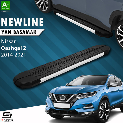 Nissan Qashqai 2 NewLine Aluminyum Yan Basamak 173 Cm 2014-2021