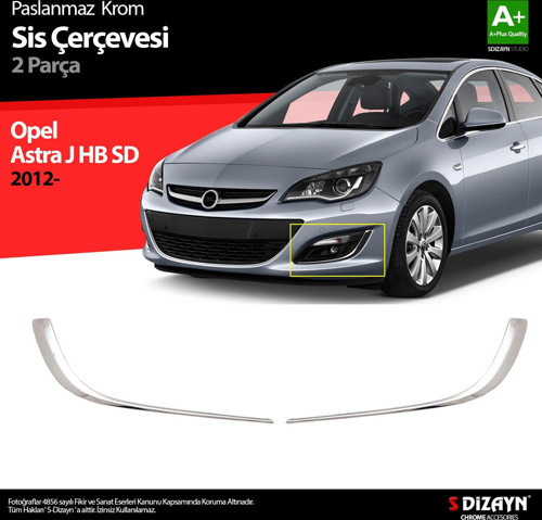 Opel Astra J Krom Sis Farı Çerçevesi 2012 Üzeri
