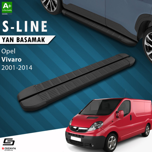 Opel Vivaro A Uzun Şase S-Line Siyah Yan Basamak 263 Cm 2001-2014