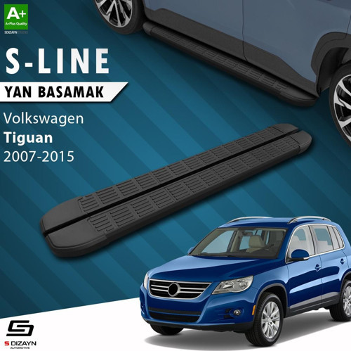 VW Tiguan S-Line Siyah Yan Basamak 173 Cm 2007-2015