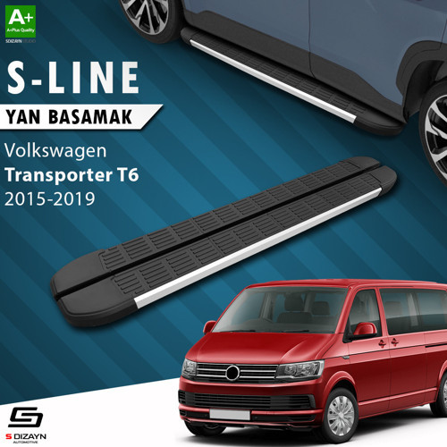 VW Transporter T6 Kısa Şase S-Line Aluminyum Yan Basamak 213 Cm 2015-2019
