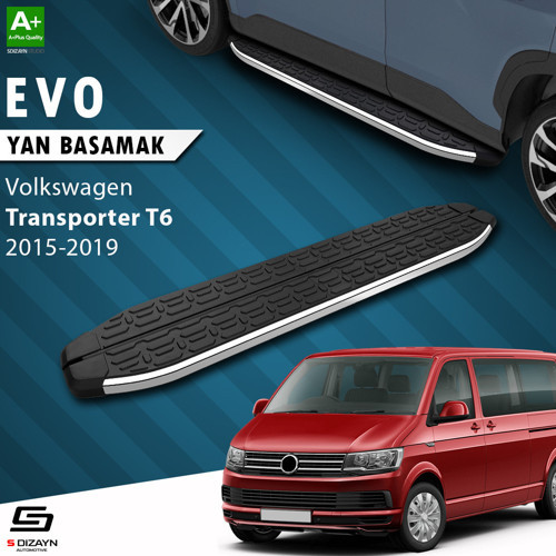 VW Transporter T6 Uzun Şase Evo Krom Yan Basamak 253 Cm 2015-2019