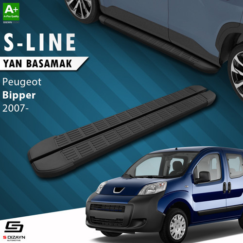 Peugeot Bipper S-Line Siyah Yan Basamak 173 Cm 2007 Üzeri