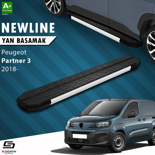 Peugeot Partner 3 NewLine Aluminyum Yan Basamak 203 Cm 2018 Üzeri