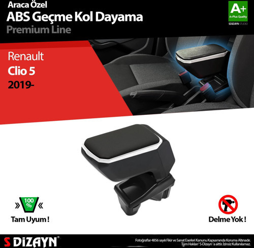 Renault Clio 5 Kol Dayama Kolçak Geçmeli ABS Gri 2019 Üzeri A+Kalite