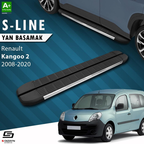 Renault Kangoo 2 Uzun Şase S-Line Krom Yan Basamak 223 Cm 2008-2020