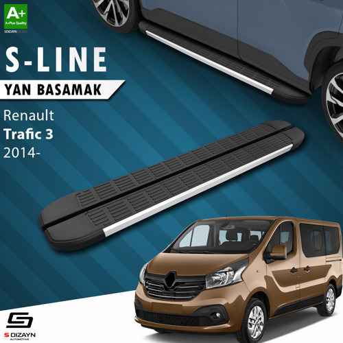 Renault Trafic 3 Kısa Şase S-Line Aluminyum Yan Basamak 223 Cm 2014 Üzeri