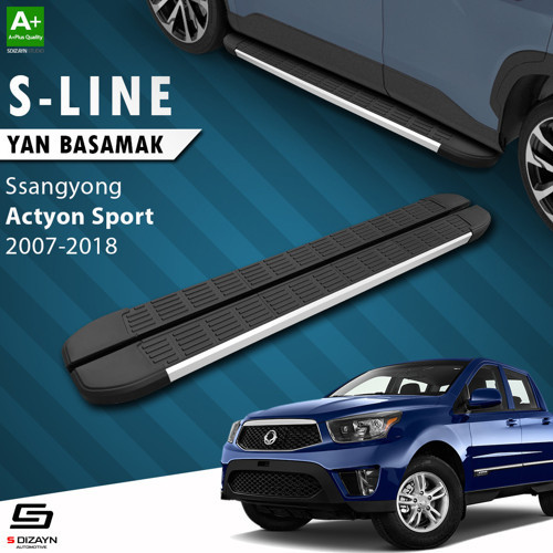 Ssangyong Actyon Sports S-Line Aluminyum Yan Basamak 203 Cm 2007-2018