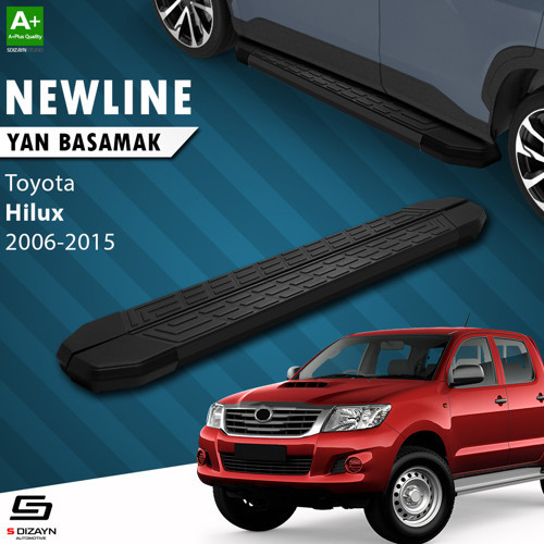 Toyota Hilux 7 NewLine Siyah Yan Basamak 203 Cm 2006-2015