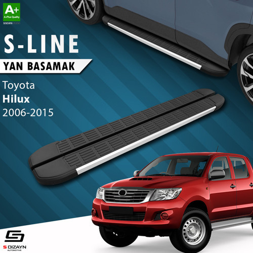 Toyota Hilux 7 S-Line Aluminyum Yan Basamak 203 Cm 2006-2015