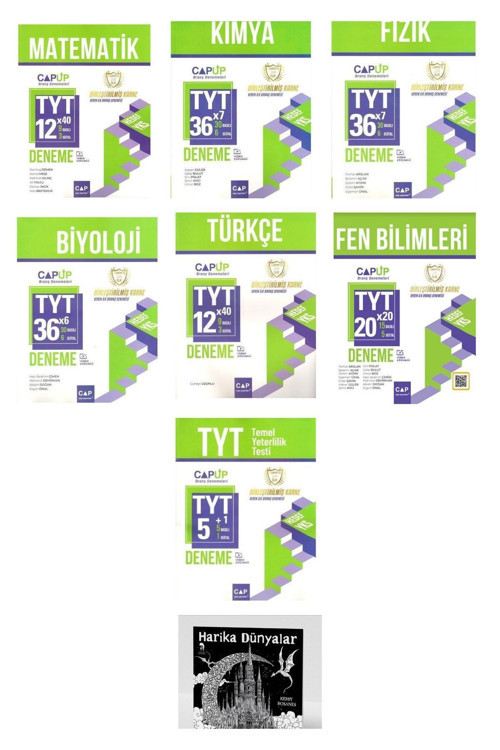 Çap Yayınları 2025 Tyt Tüm Dersler 7 Li Deneme Seti (HARİKA DÜNYALAR HEDİYELİ)